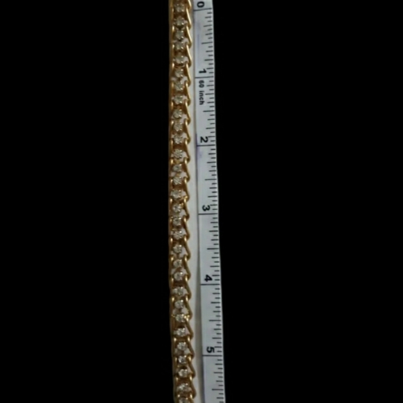 Vtg early 90s Goldtone Womens Womens Chunky Link Necklace Bracelet Jewelry set - Picture 3 of 9